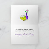 Funny Banana Moederdag Kaart - Aangepaste Kaarten (Binnen)