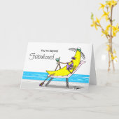 Funny Banana Moederdag Kaart - Aangepaste Kaarten (Gele Bloem)