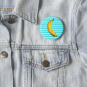 Funny banana ronde button 5,7 cm (In situ)