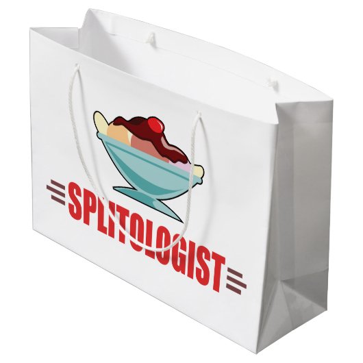 Funny Banana Split Groot Cadeauzakje (Achterkant Gekanteld)