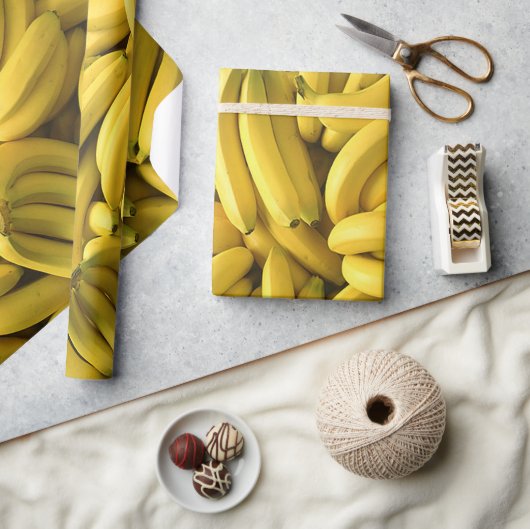 Funny, Bananen, Vruchten, Aangepast Cadeaupapier (Crafts)