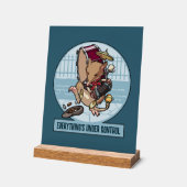 Funny Bandicoot Everything's Under Control Cartoon Acryl Bord (Hoek)