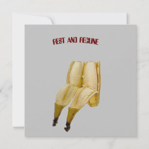 Funny BANNIVERSAIRE ou carte de retraite BANANA RE