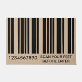 Funny Bar-codestijl - Scannen je aanbieding voorda Deurmat (Voorkant)