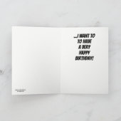 Funny Barack Obama Birthday Kaart (Binnen)