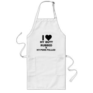 Funny Barbecue Apron, offensief Apron, vaderdag Lang Schort