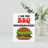 Funny barbecue briefkaart (Staand voorkant)