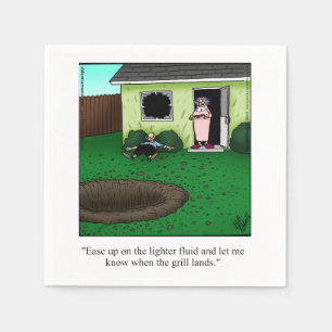 Funny Barbecue Humor Napkins Servet