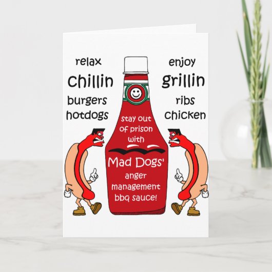 Funny barbecue kaart (Voorkant)