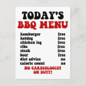 Funny Barbecue Menu (Voorkant)