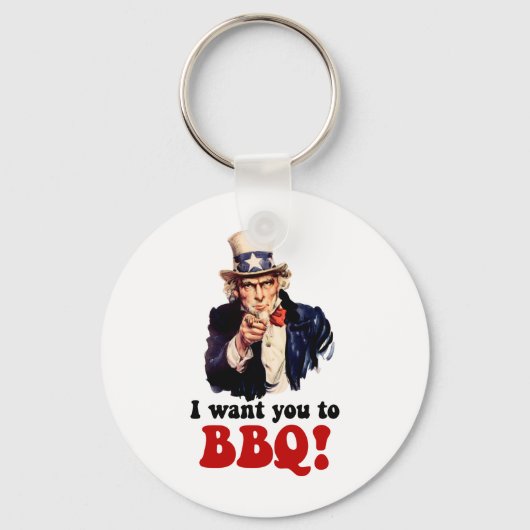 Funny barbecue sleutelhanger (Voorkant)