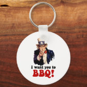 Funny barbecue sleutelhanger (Voorkant)