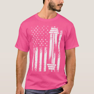 Funny Barbell Art voor mannen Weightlift Fitn T-shirt