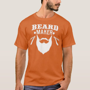 Funny Barber Haarstylist Barbershop Beard Maker Ra T-shirt