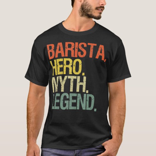 Funny barista t-shirt (Voorkant)
