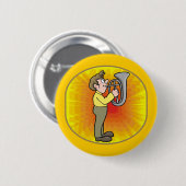 Funny Baritone Player Button (Voorkant /achterkant)