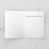 Funny Barnyard Chicken Get well Kaart (Binnen)