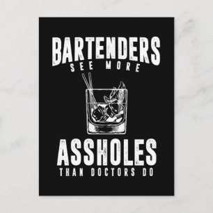 Funny Bartender Alcohol Mixer Barkeeper Joke Briefkaart