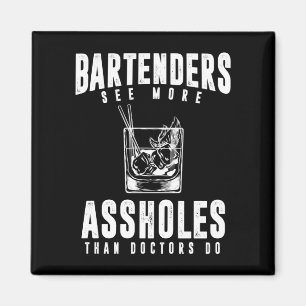Funny Bartender Alcohol Mixer Barkeeper Joke Magneet