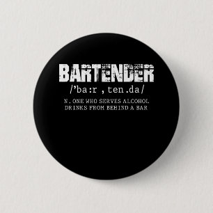 Funny Bartender Alcohol Mixer Barkeeper Jokes Ronde Button 5,7 Cm