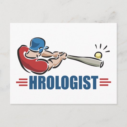 Funny Baseball Briefkaart (Voorkant)