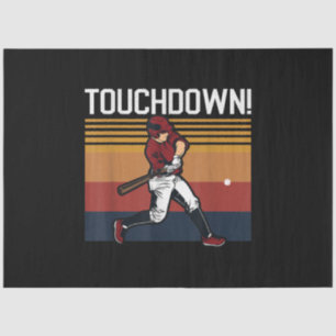 Funny Baseball Football Touchdown Sports Humor Tissuepapier