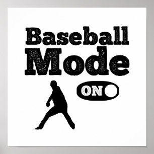 Funny Baseball mode on quote gezegde Poster