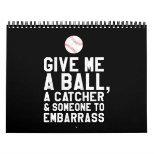 Funny Baseball Pitcher geeft me een bal Kalender