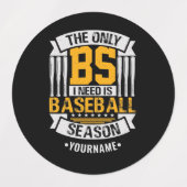 Funny Baseball Sarcasm Labels (Design 1)