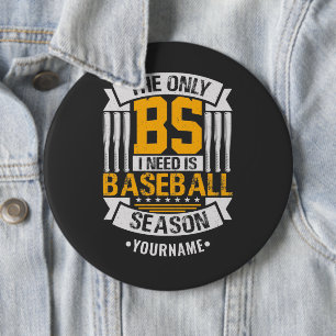 Funny Baseball Sarcasm Ronde Button 6,0 Cm