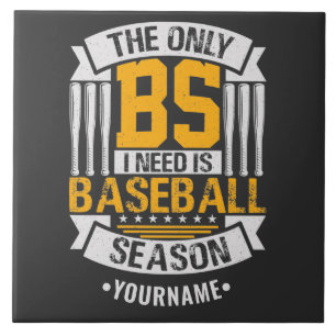 Funny Baseball Sarcasm Tegeltje