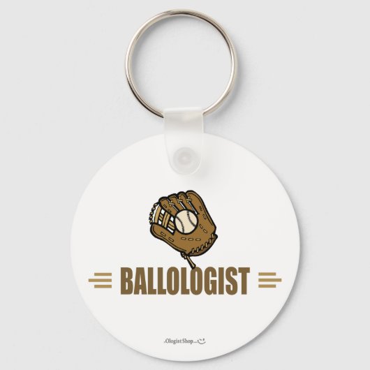 Funny Baseball Sleutelhanger (Voorkant)