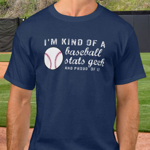 Funny  Baseball Stats Geek Baseball Fan T-shirt
