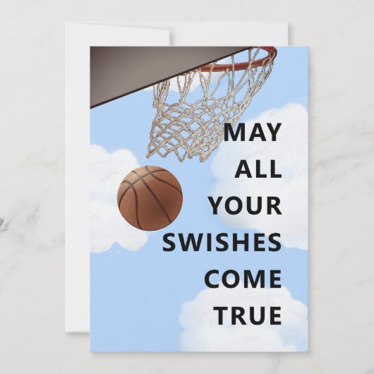 Funny Basketball carte d'anniversaire (Devant)