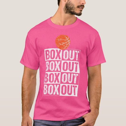 Funny Basketball Coach boîte cadeau Tshirt Out Dir (Devant)