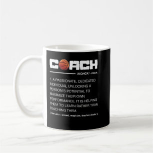 Funny Basketball Coach Definition Coaching Koffiemok
