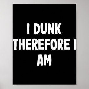 Funny Basketball Hoops T-shirt voor Jeugdballers Poster