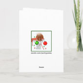 Funny Basketball-kerstkaarten Feestdagen Kaart (Achterkant)