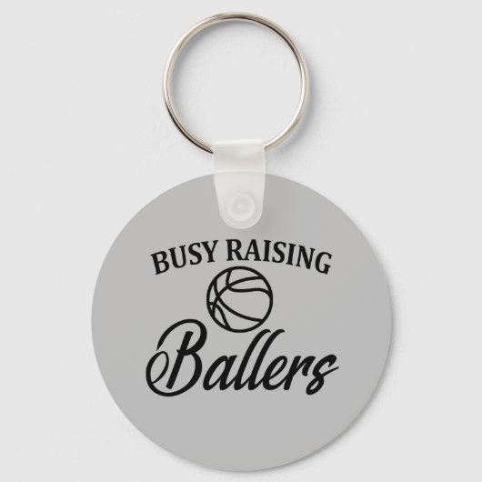 Funny Basketball mama papa Sleutelhanger (Voorkant)