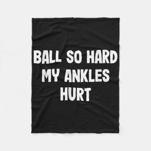 Funny Basketball Slam Dunk T-shirt voor kinderen a Fleece Deken