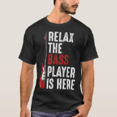 Funny Bass Player Musician Design T-shirt (Voorkant)