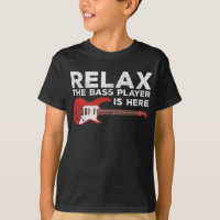 Funny Bass Player Quote assisteert muzikant