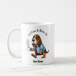 Funny Basset Hound Business Suit Coffee Koffiemok