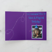 Funny Basset Hound Carte d'anniversaire avec Assis (Intérieur)