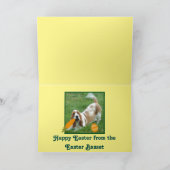 Funny Basset Hound Carte de voeux de Pâques (Intérieur)