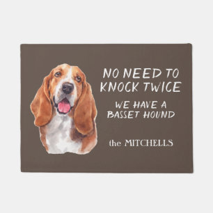 Funny Basset Hound Doormat Deurmat