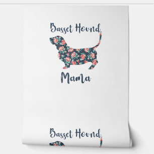 Funny Basset Hound Gifts Basset Hound Mom Shirt vo Behang