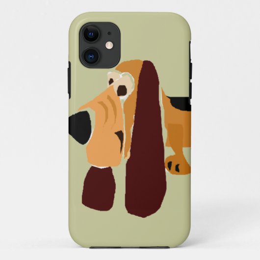 Funny Basset Hound Primitive Art Case-Mate iPhone Case (Achterkant)