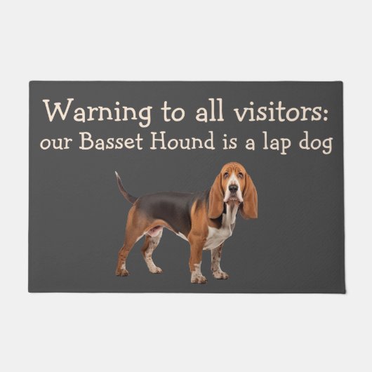 Funny Basset Hound Theme House Pet Humor Mat (Voorkant)