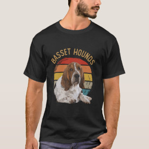 Funny Basset Hounds Art Leuke Dieren T-shirt